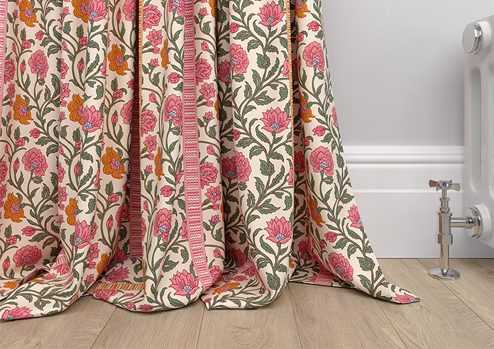 Petal & Block Latika Stripe, Sunset - Made to Measure Curtains - Image 6